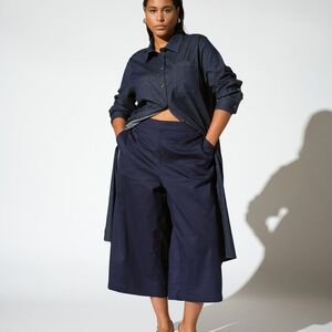 Universal Standard Blue Wide Leg Gauchos